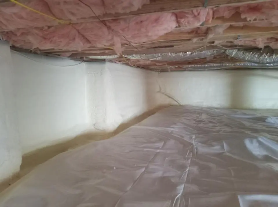 Crawl space encapsulation with closed-cell spray foam for Roof Waterproofing in Chain Lake